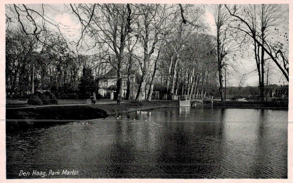 DEN HAAG Park Marlot, Ophalen of Verzenden, 1940 tot 1960, Gelopen, Zuid-Holland