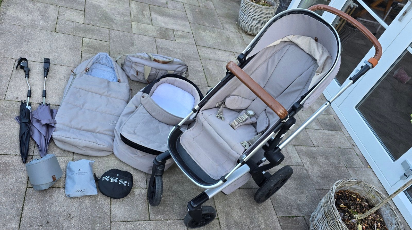 Joolz Day³ kinderwagen Elephant Grey compleet met rei, Ophalen, Combiwagen, Overige merken, Met reiswieg