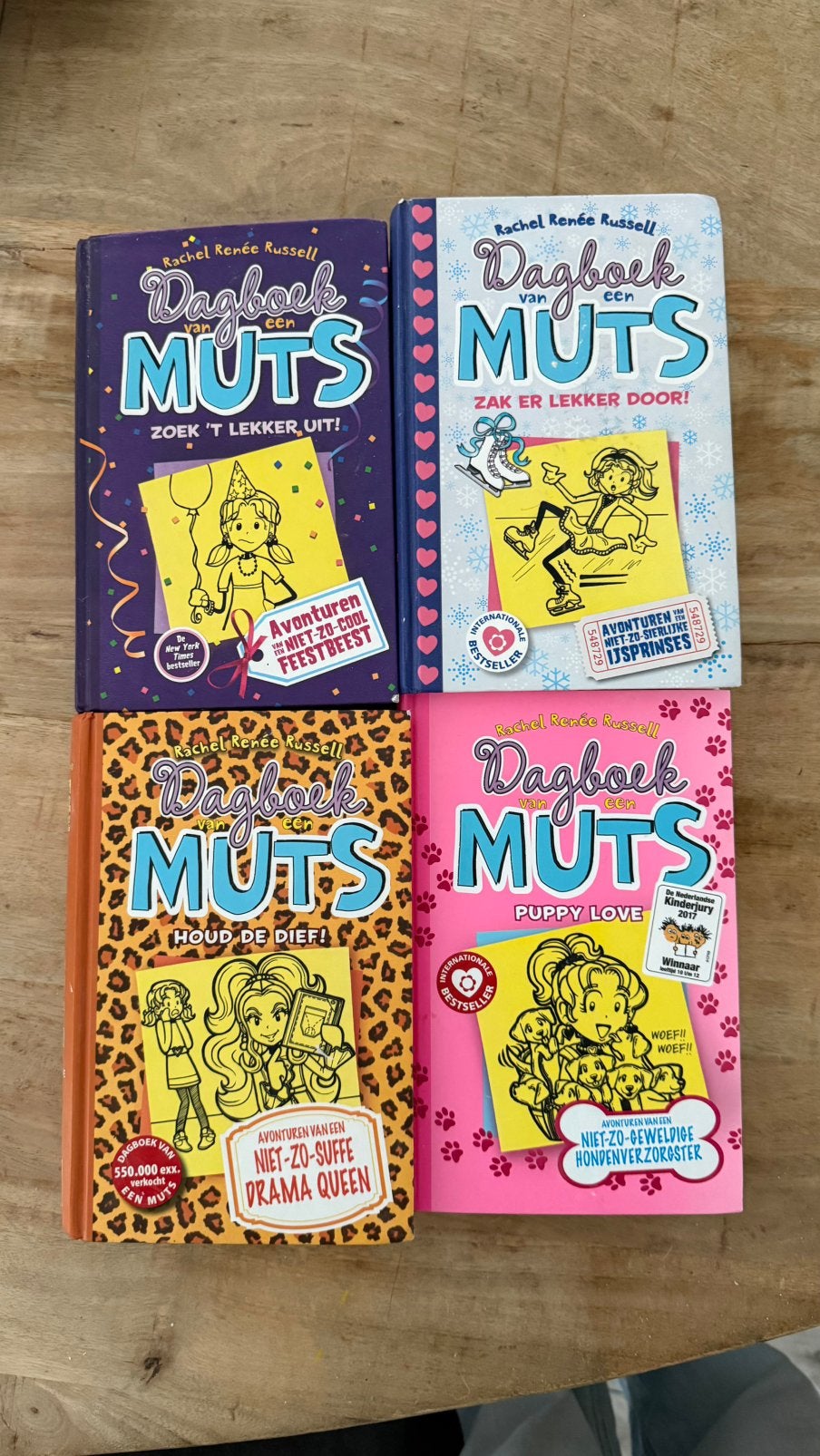4x Dagboek van een Muts ~ Rachel Renée Russell, Ophalen of Verzenden, Zo goed als nieuw, Rachel Renée Russell, Fictie