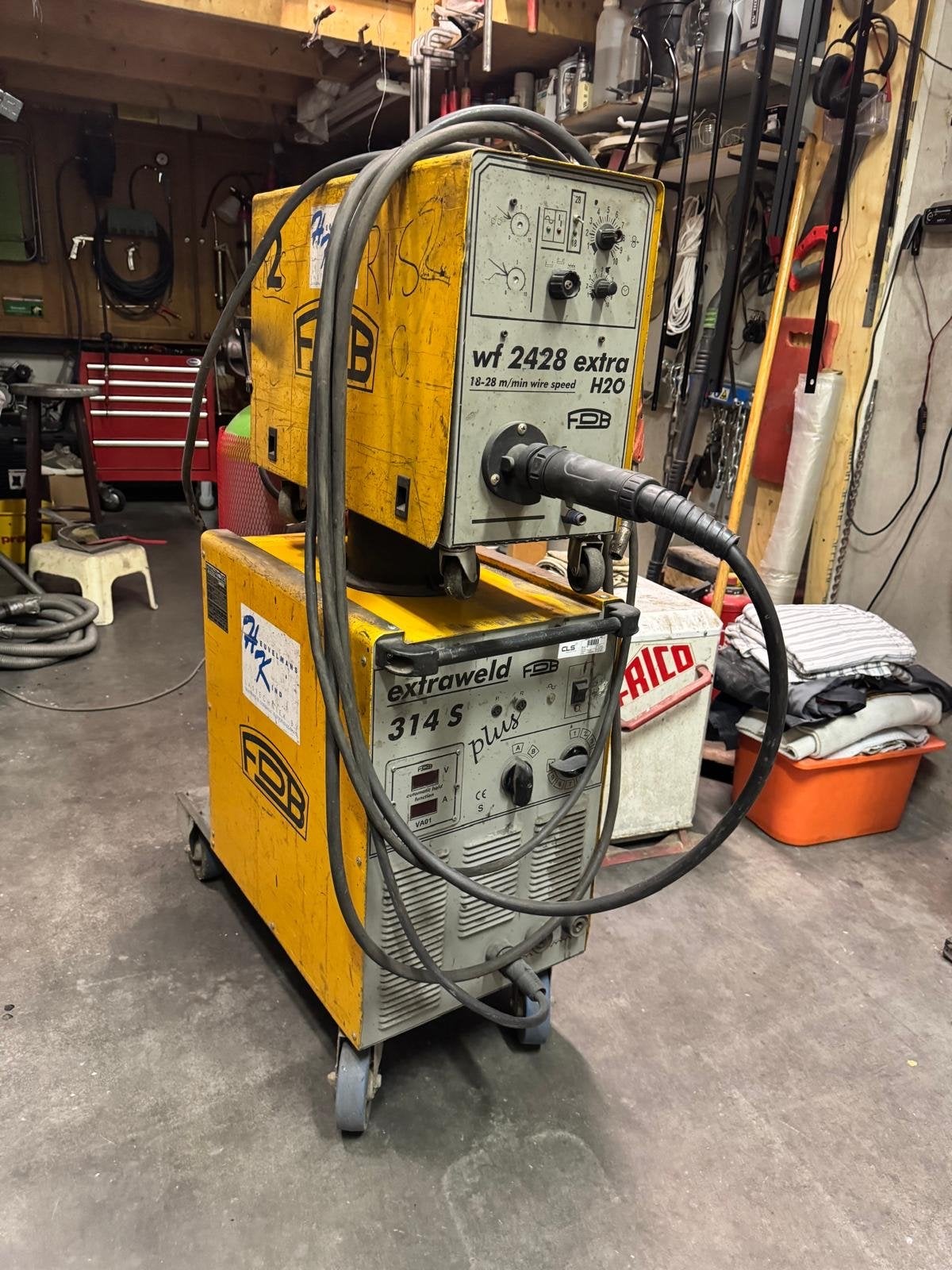 FDB Extraweld 314S+ MIG lasapparaat - perfect voor zwaar wer, Ophalen of Verzenden, Gebruikt, 250 ampère of meer, Co2