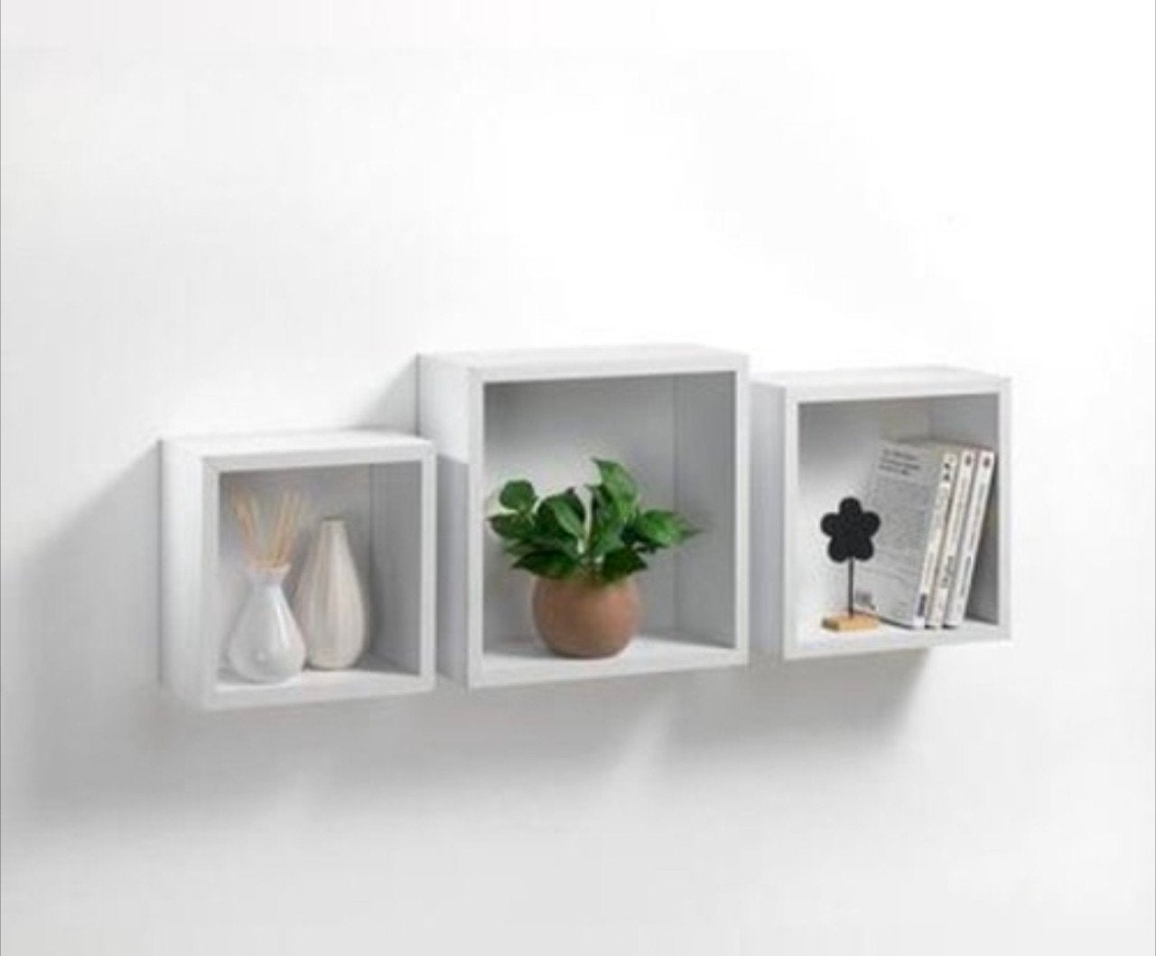 3 leuke retro cubus kastjes voor aan de muur., Nieuw, Ophalen of Verzenden, Minder dan 150 cm, Minder dan 25 cm