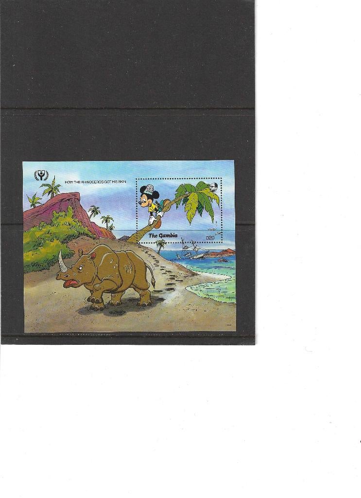 Mi 123 Disney. Gambia. Postfris, Ophalen of Verzenden, Postfris, Overige thema's