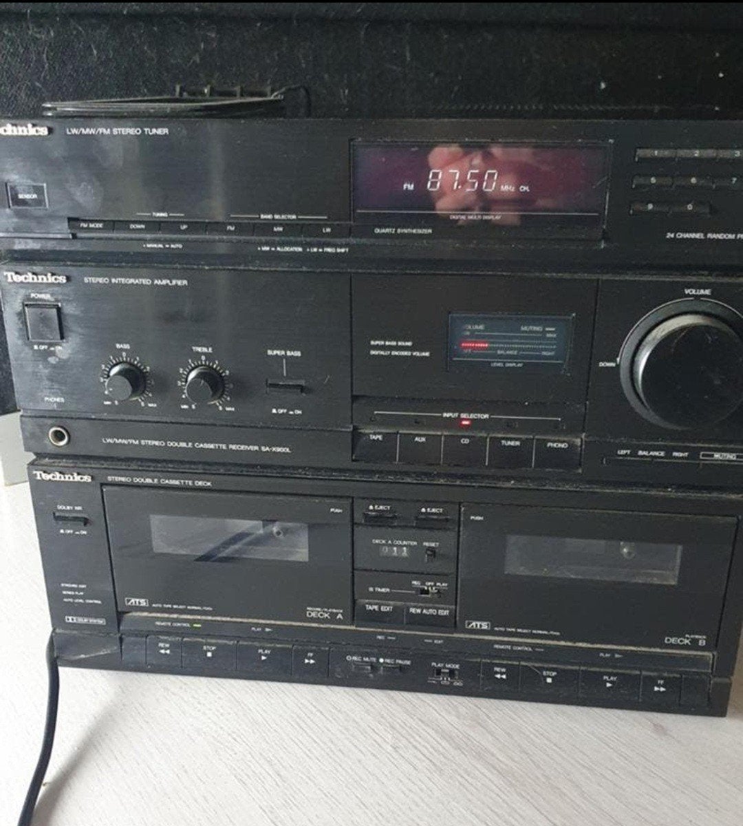 nu€50 ! Technics SA-X900L Stereo Cassette Receiver met Tuner, Ophalen, Gebruikt, Cassettedeck, Overige merken