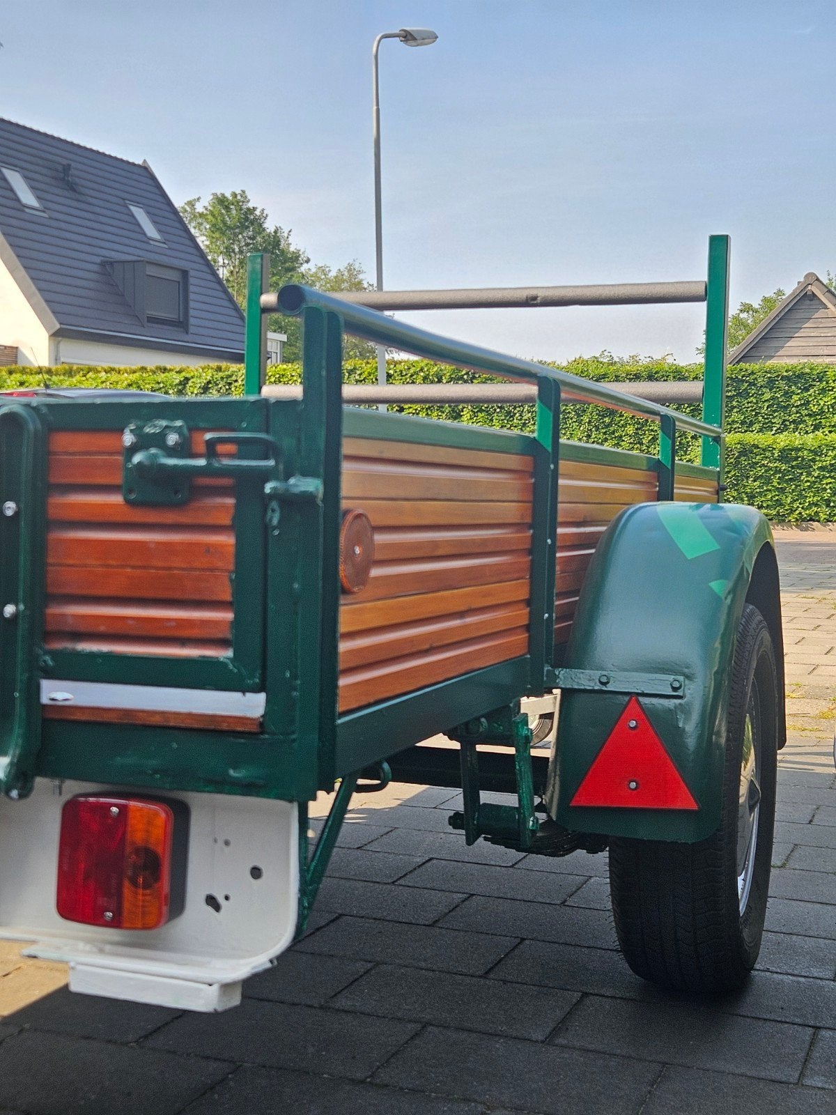 Leuke volledig gerestaureerde oldtimer aanhanger 206 x 106cm, Ophalen