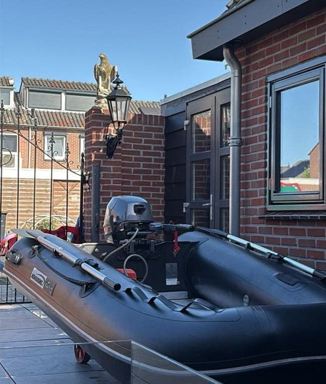 Yamaha rubberboot met 8pk buitenboordmotor, Watersport en Boten, Rubberboten, Ophalen, Aluminium, Gebruikt, Yamaha