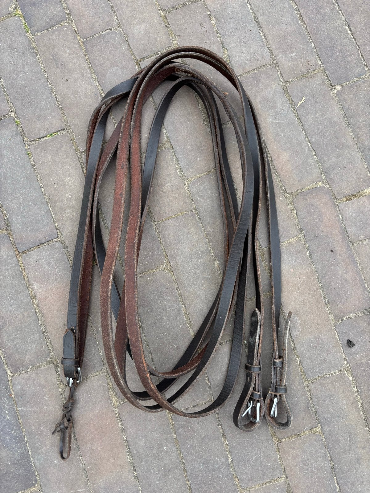 Bruine leren leidsels mini/shetlander, Ophalen of Verzenden, Gebruikt, Recreatie