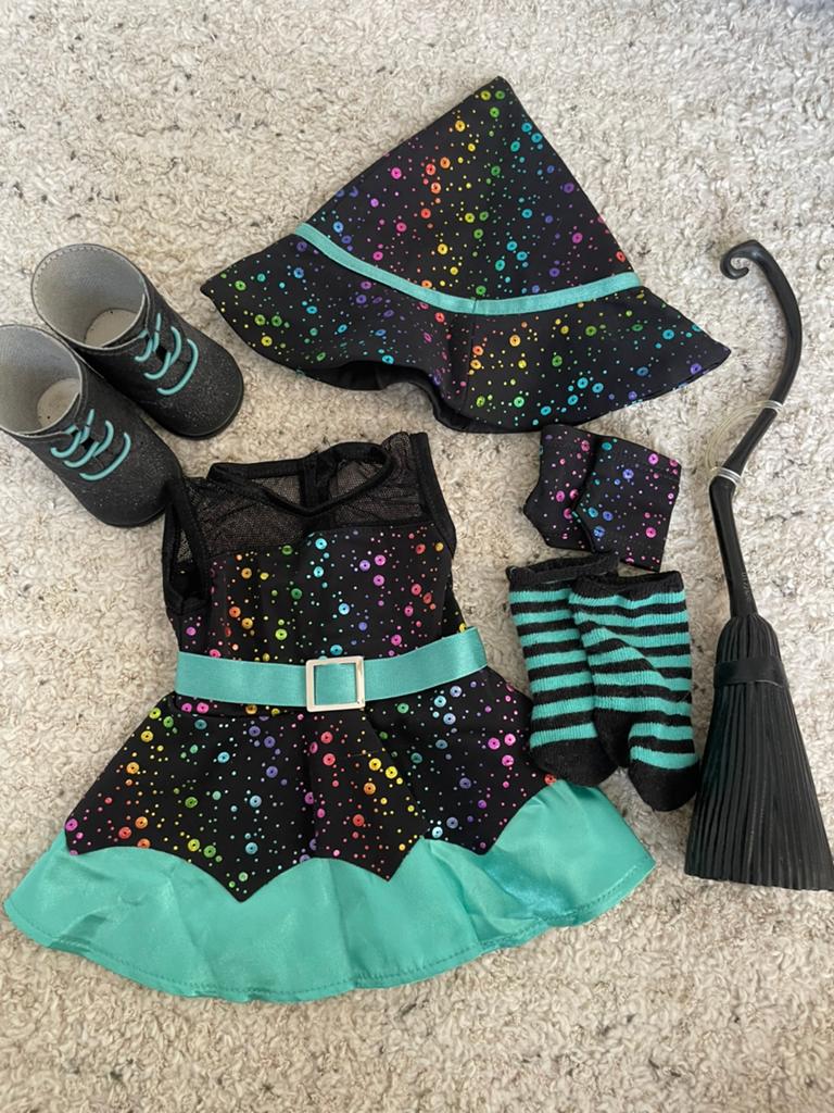 American girl witch costume, Kinderen en Baby's, Speelgoed | Poppen, Ophalen of Verzenden, Nieuw, Overige typen