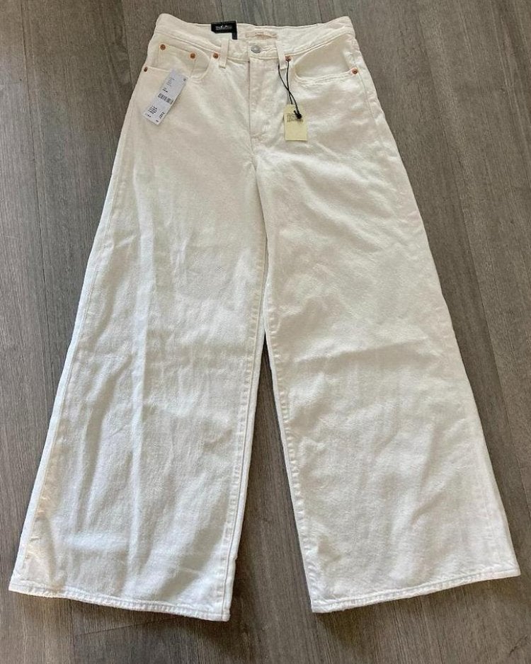 NIEUW LEVI’S XL Flood offwhite jeans, mt 27 x 30, Wit, Nieuw, Ophalen of Verzenden, W27 (confectie 34) of kleiner