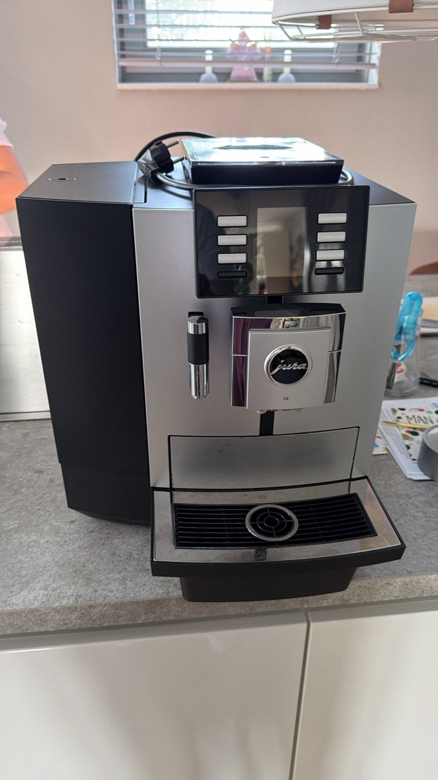 Jura X8 Koffiemachine - Zo goed als nieuw, Witgoed en Apparatuur, Ophalen, 10 kopjes of meer, Koffiemachine, Koffiebonen