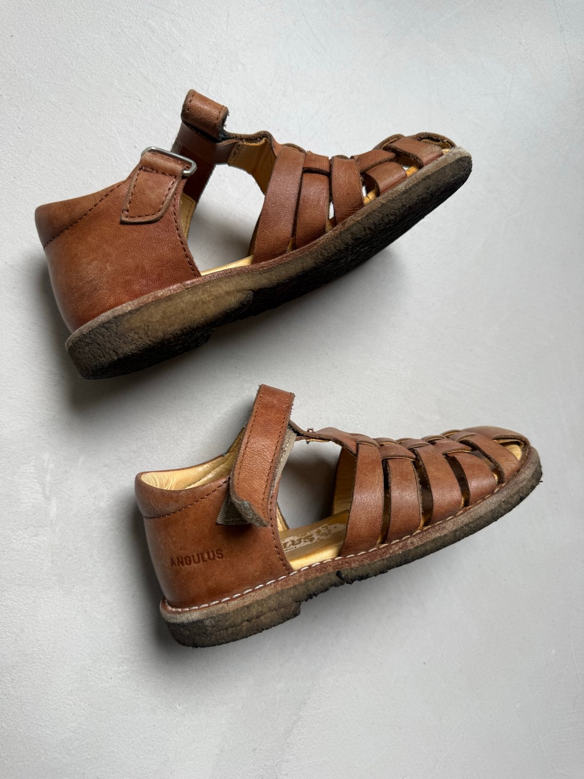 Angulus leren sandalen - Maat 24, Ophalen of Verzenden, Gebruikt, Jongetje of Meisje, Overige typen