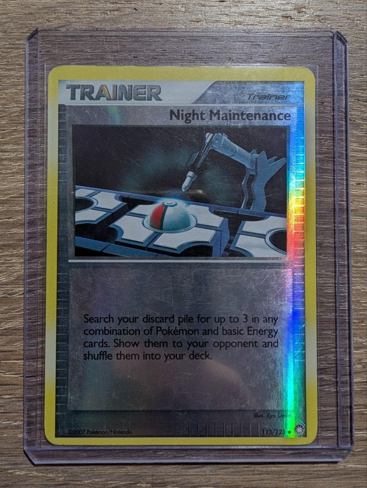 Night Maintenance D&P Mysterious Treasures 113/123 Reversed, Ophalen of Verzenden, Zo goed als nieuw, Losse kaart, Foil
