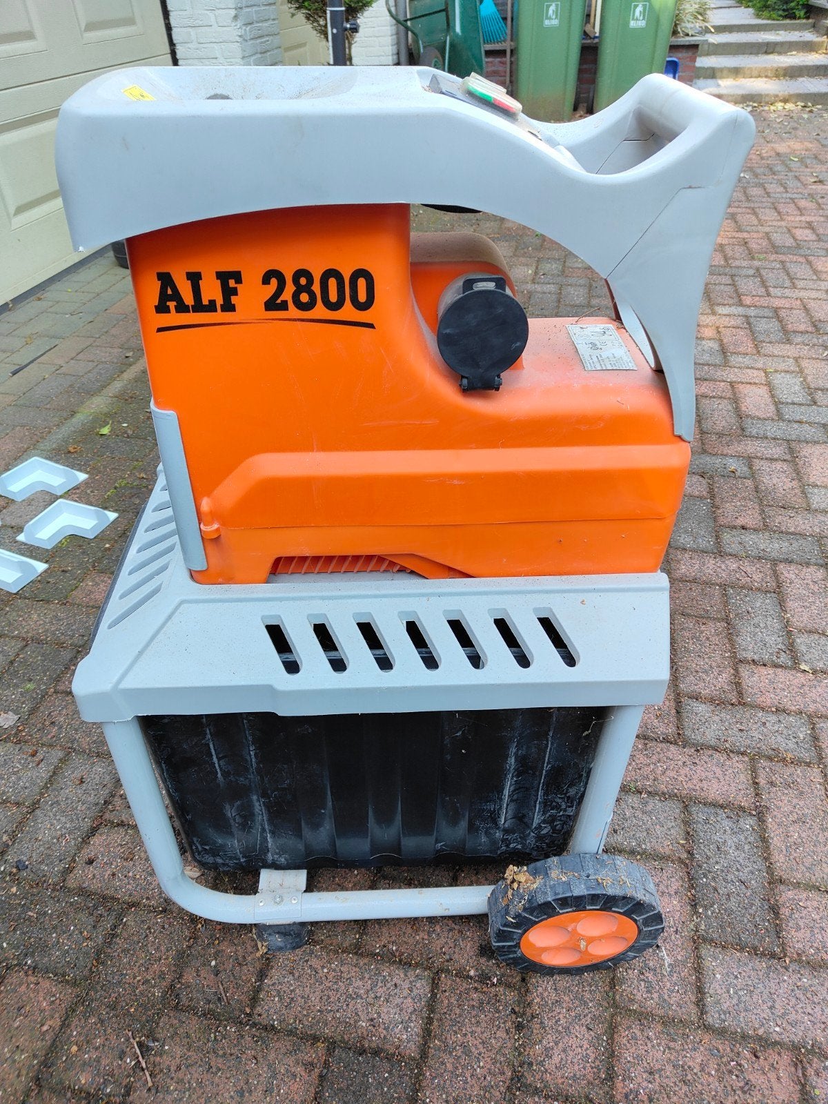Atika ALF 2800 Elektrische Hakselaar met Opvangbak, Gebruikt, Atika, Ophalen of Verzenden, Met opvangbak