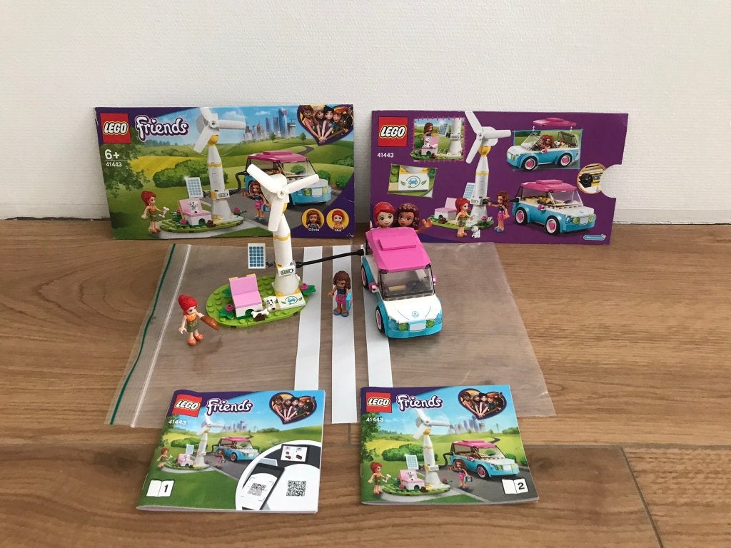 Lego friends 41443 Olivia's elektrische auto, Ophalen, Lego, Compleet, Friends