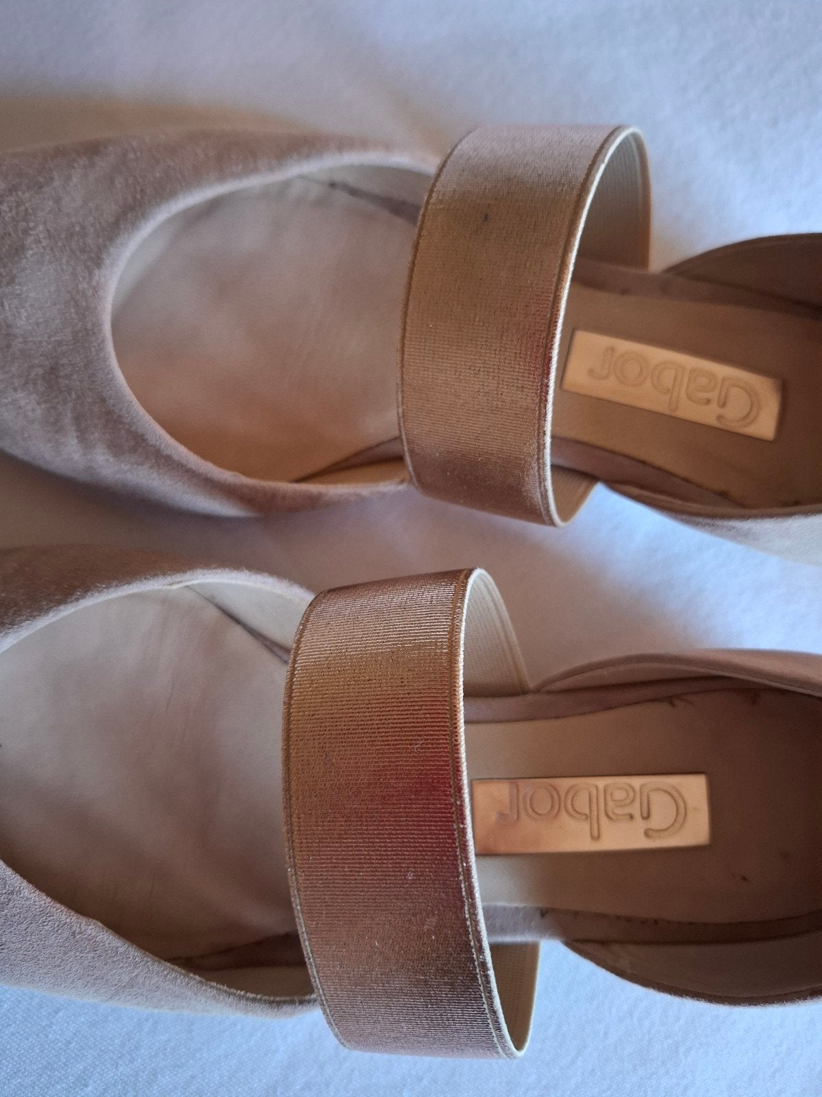 bijna gratis Gabor ballerina's/instappers - Beige/Roze - Maa, Kleding | Dames, Schoenen, Beige, Gabor, Zo goed als nieuw, Ballerina's