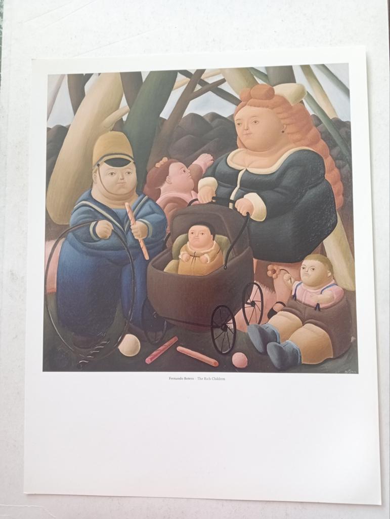 Fernando Botero print 'Rijke Kinderen', Ophalen of Verzenden