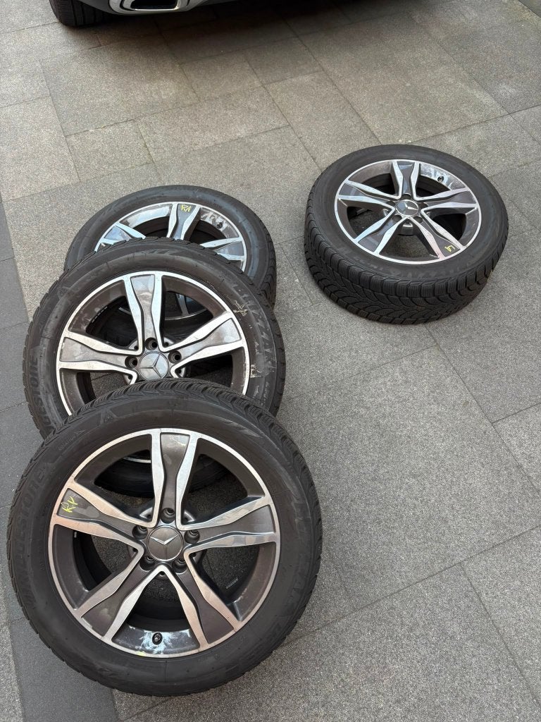 Winterbanden incl. velgen Mercedes, Auto-onderdelen, Ophalen, Gebruikt, Banden en Velgen, 17 inch