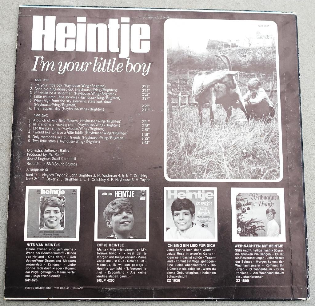 heintje , i'm you little boy - LP, Inclusief binnenhoes, Ophalen of Verzenden, Zo goed als nieuw, 12 inch