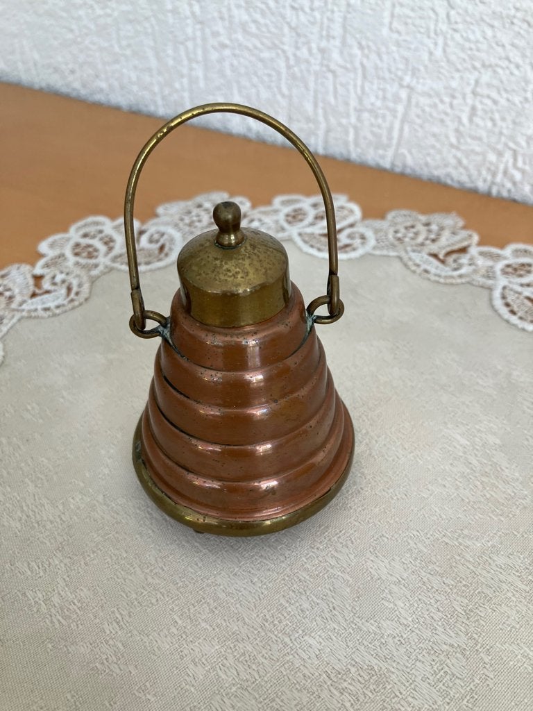 Antieke Miniatuur Koperen Doofpot  , Ophalen of Verzenden