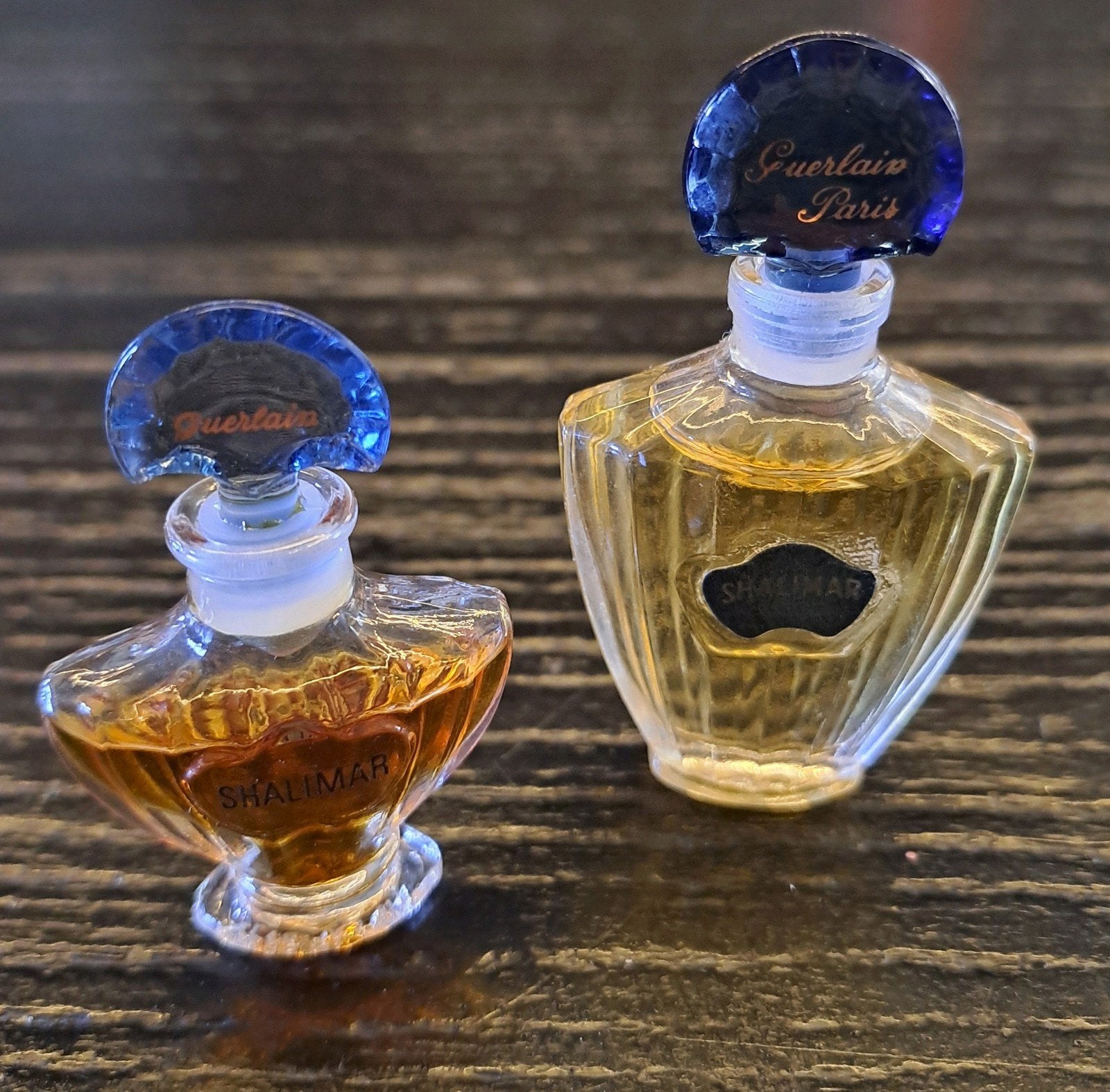 Twee Guerlain Shalimar miniaturen, Ophalen, Gebruikt, Miniatuur
