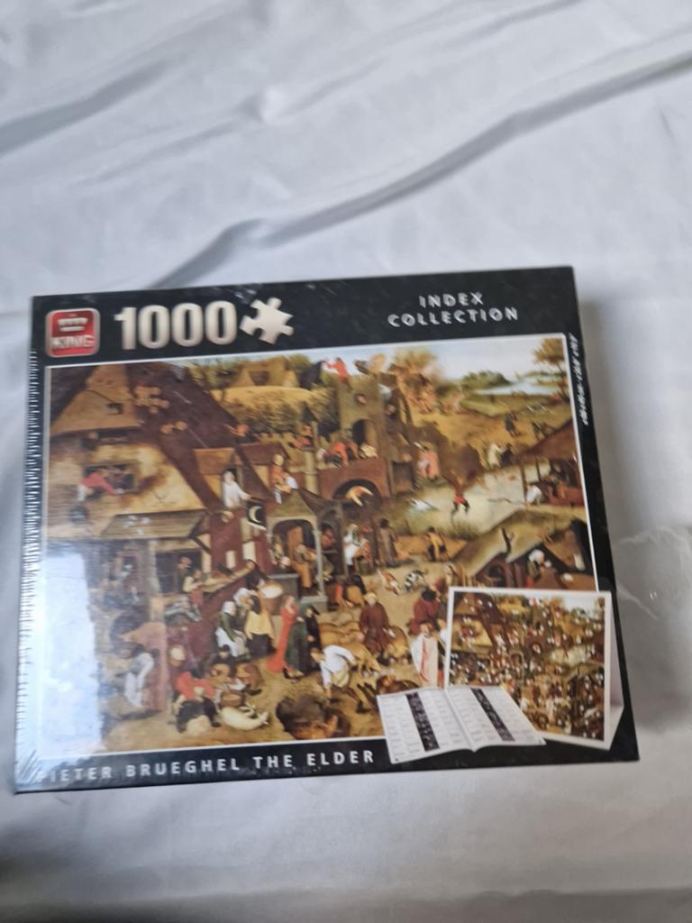 Pieter Brueghel the elder puzzel 1000 stukjes, Ophalen of Verzenden, 500 t/m 1500 stukjes, Nieuw, Legpuzzel