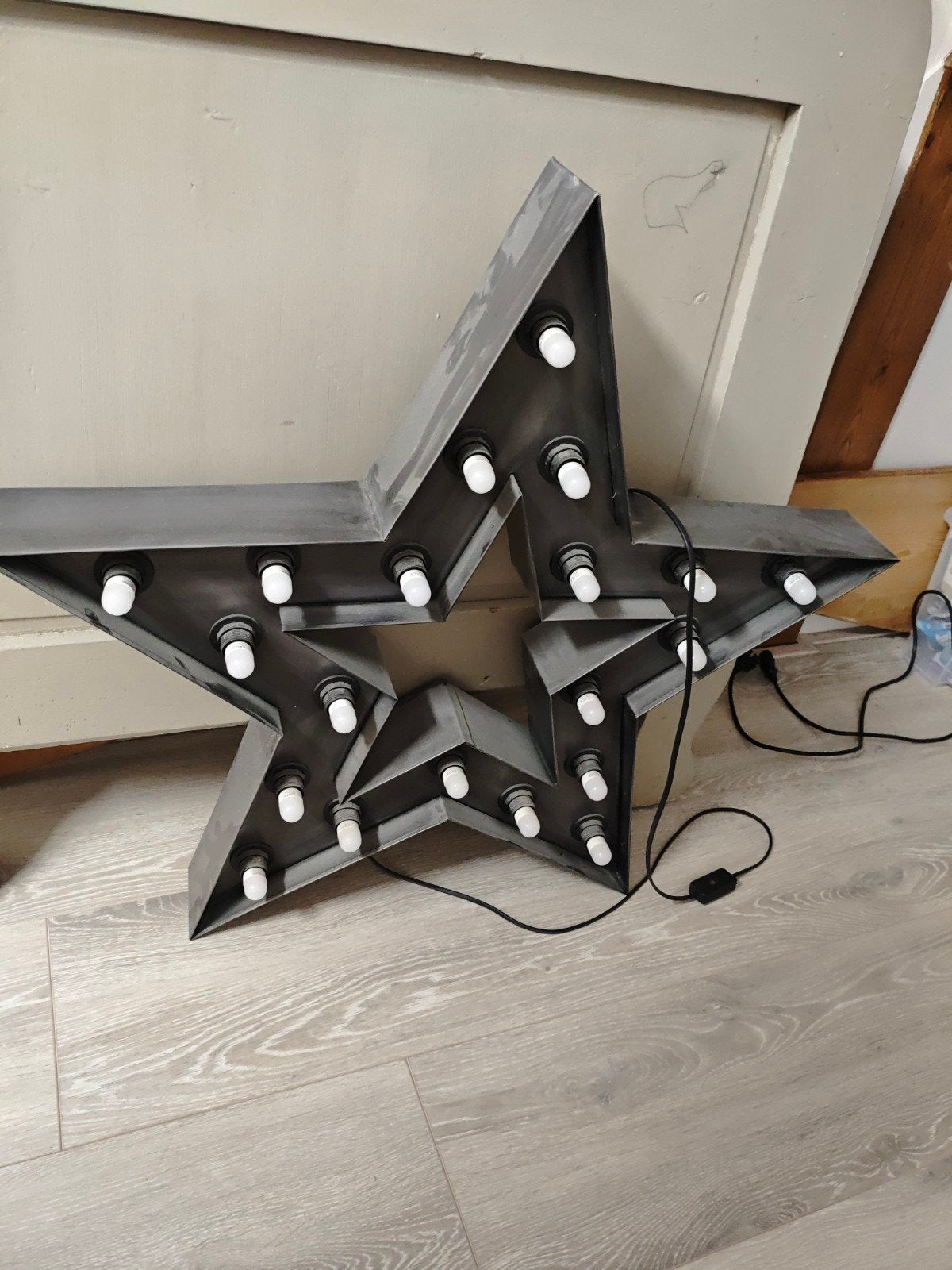 Grote metalen ster met verlichting - Sissy Boy, Ophalen, Gebruikt, Industrieel, Modern, Decoratief