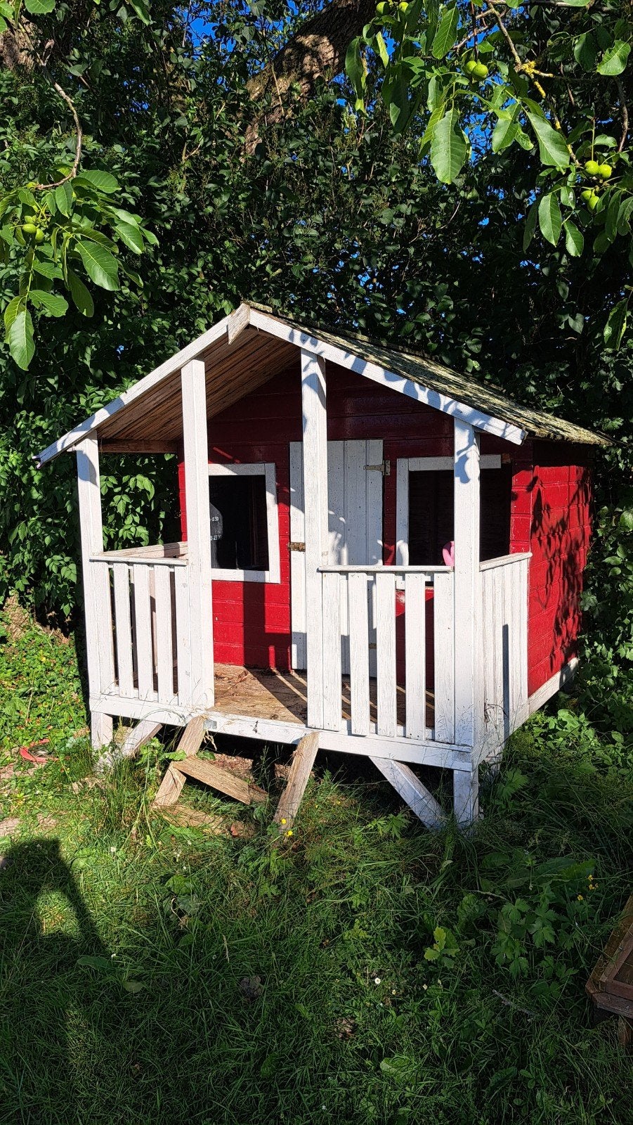 Houten speelhuisje, Ophalen, Gebruikt, Hout