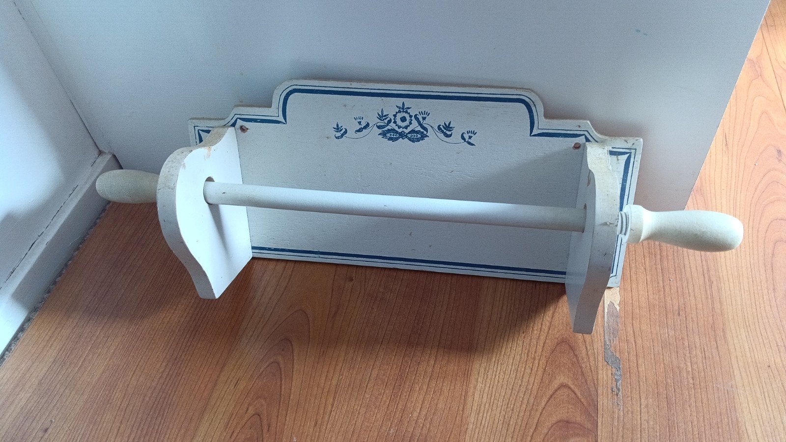 Vintage Delfts Blauw Keukenrolhouder, Ophalen of Verzenden