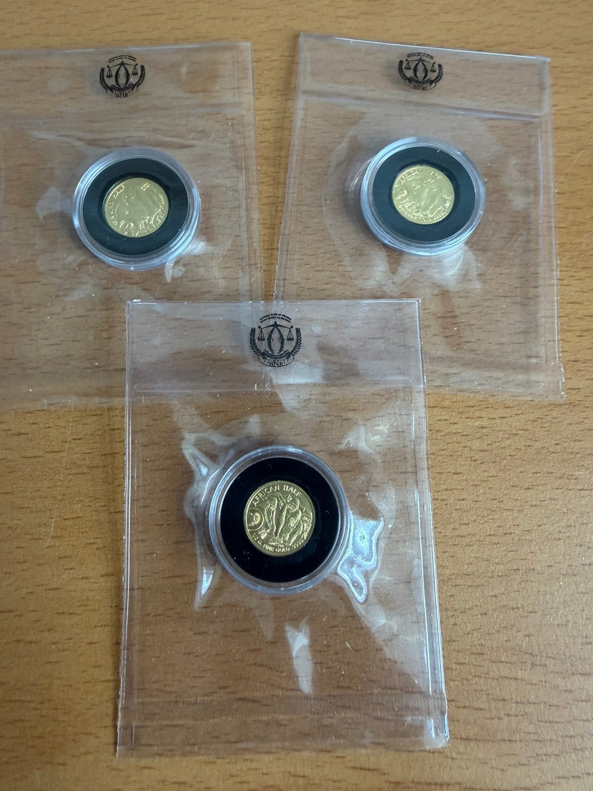 3 x 0,5 gram goud rwanda gorilla s, Ophalen of Verzenden, Goud