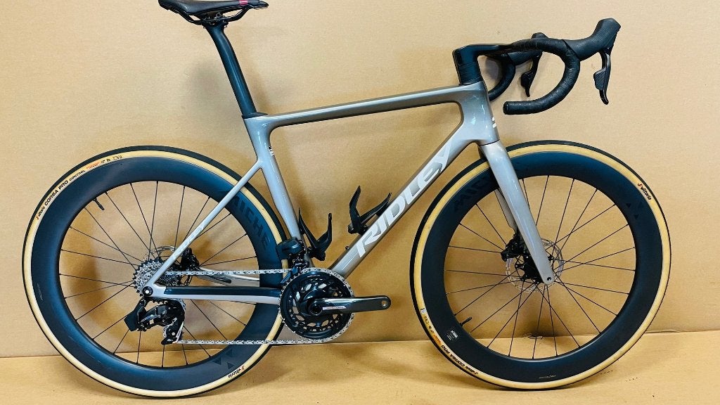 Zgan Ridley Falcn RS Sram Force D2 Quarq 56cm Miche Kleos RD, 28 inch, Carbon, Zo goed als nieuw, Meer dan 20 versnellingen