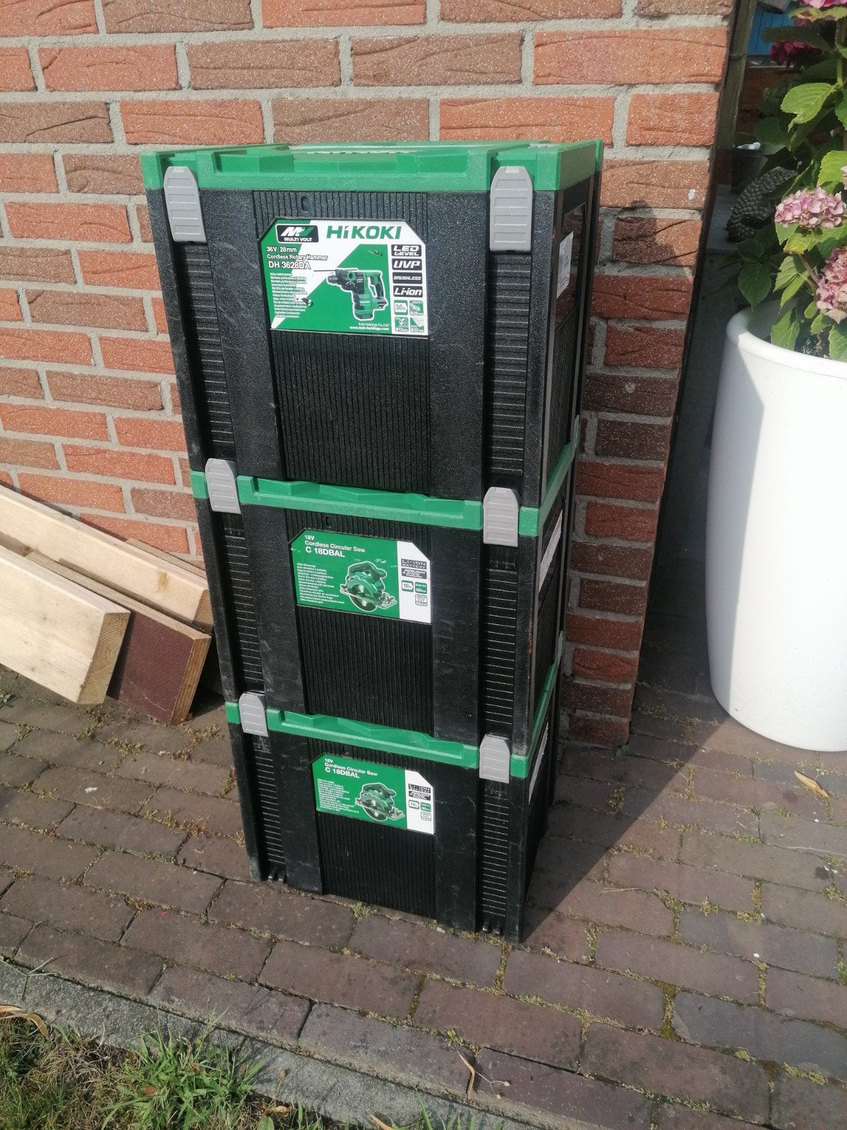 3x XL Hikoki Box Systainer Container Kist Gereedschapskist, Ophalen of Verzenden, Zo goed als nieuw