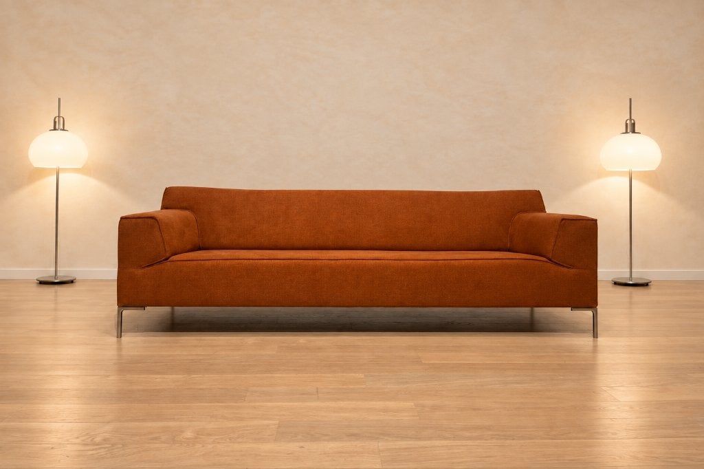 NIEUW Design on Stock Bloq 4-Zits + GARANTIE | NP €4.750, 250 tot 300 cm, 75 tot 100 cm, Www.designplaats.nl, Rechte bank