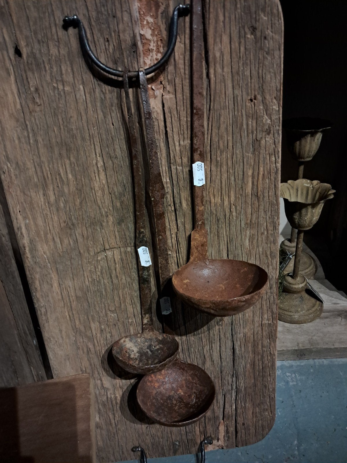 Oude roestige hanglepels €5,- p.s. 
Elke lepel is versch, Ophalen of Verzenden, Nieuw