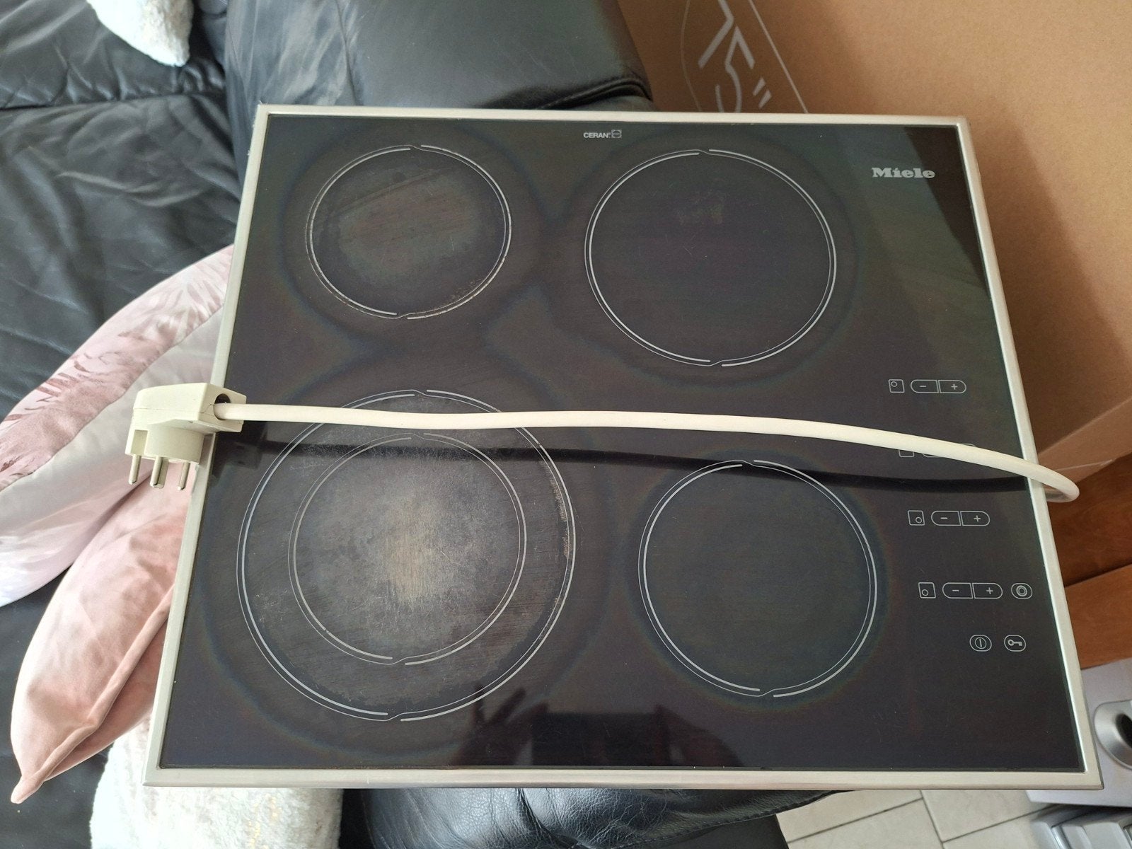 Miele kookplaat - 4 Kookzones, Ophalen, Gebruikt, Keramisch, 4 kookzones