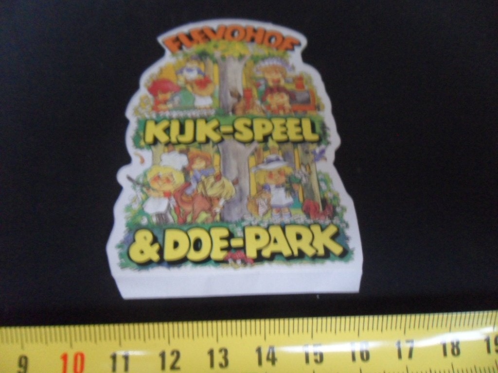 sticker FLEVOHOF kijk - speel - & doe - park, Ophalen of Verzenden, Zo goed als nieuw