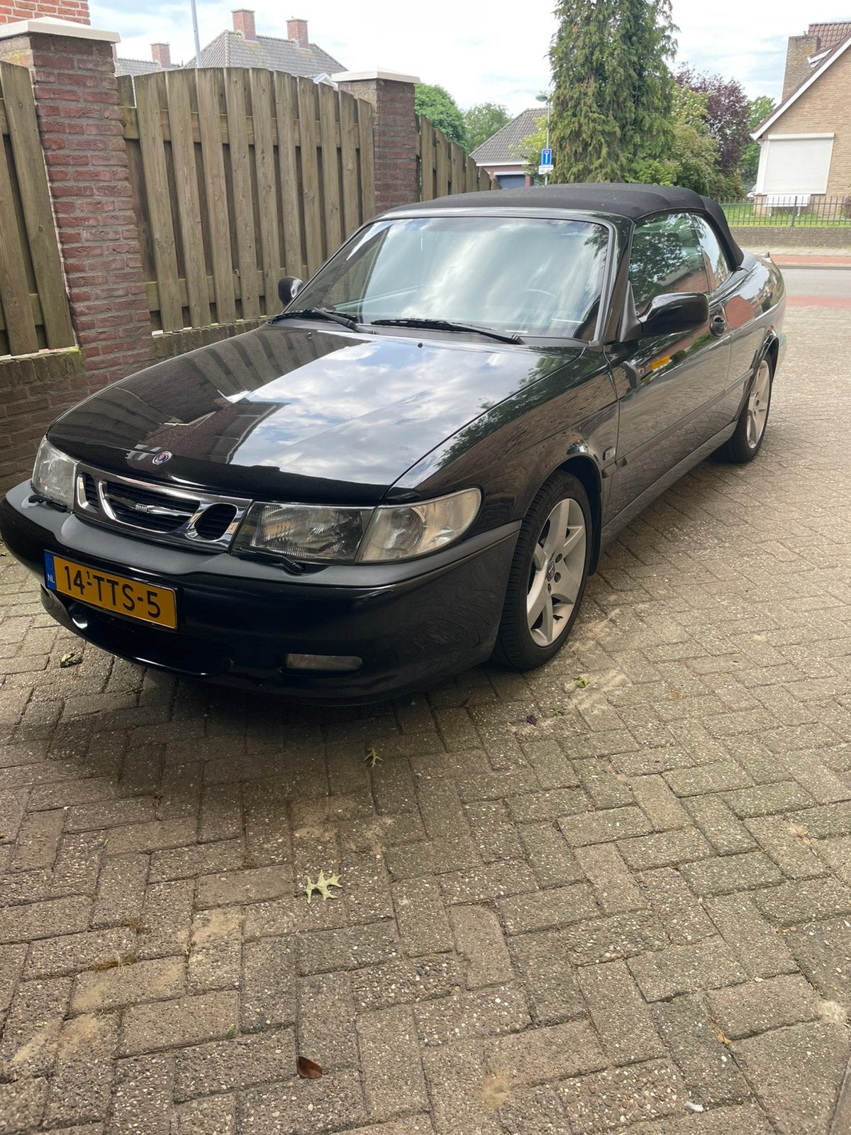 Saab 9-3 2.0 T Cabrio AUT 2003 Zwart, Auto's, Saab, Particulier, Saab 9-3, Airconditioning, Benzine, F, Cabriolet, Automaat, Geïmporteerd