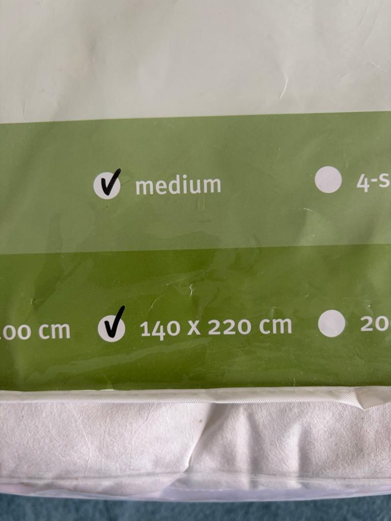 Anti allergie seizoenen dekbed 140x220 cm, Huis en Inrichting, Slaapkamer | Beddengoed, Eenpersoons, Wit, Ophalen of Verzenden