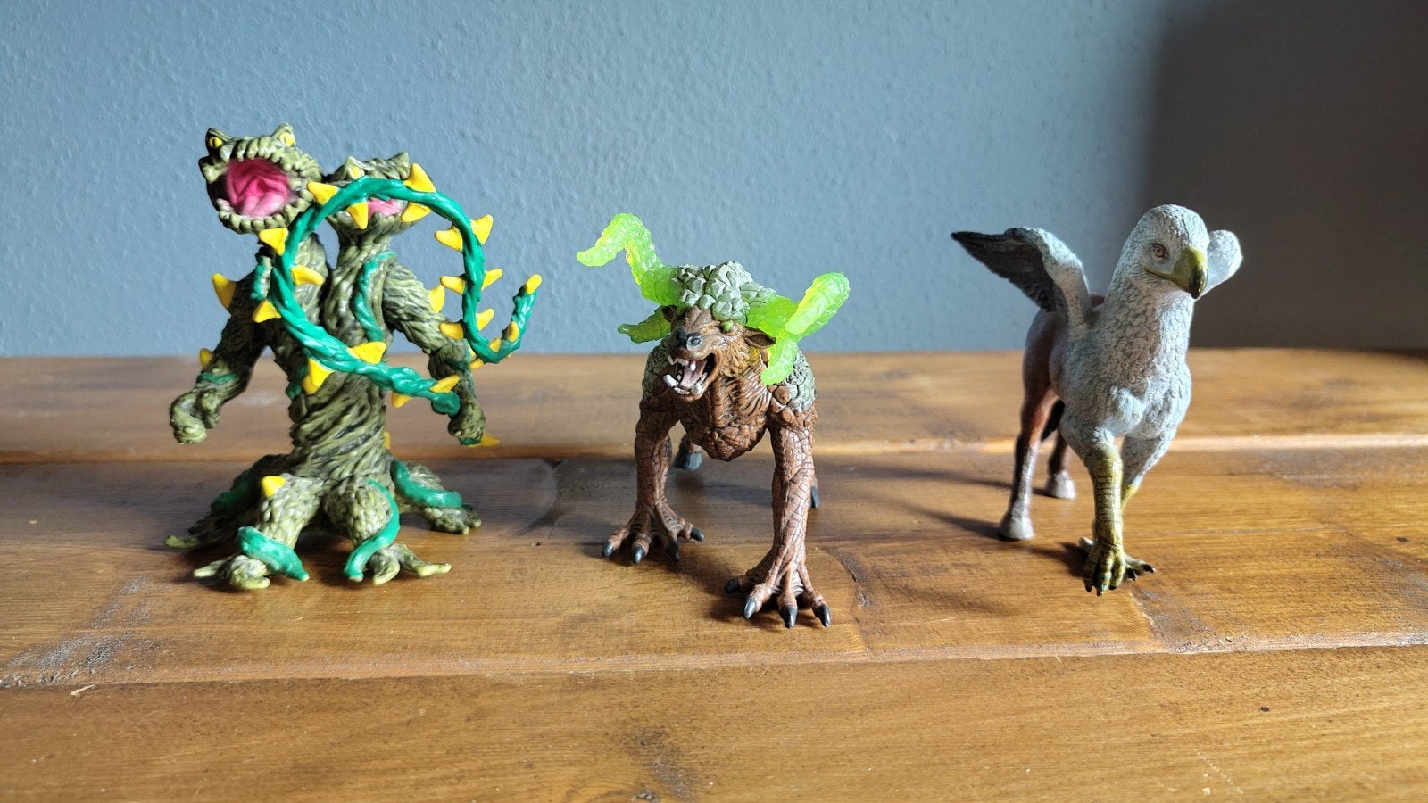 Schleich Monsters en een hippogriff, Ophalen of Verzenden, Zo goed als nieuw, Paard, Beeldje of Figuurtje