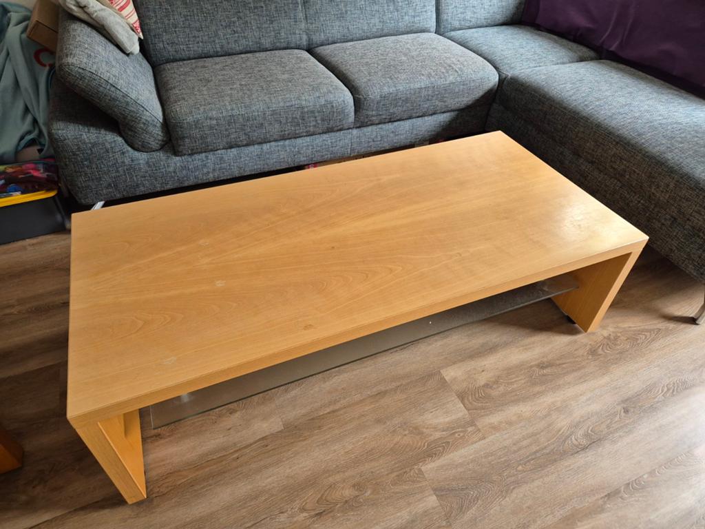 Salontafel 140 x 65 cm, Ophalen, Gebruikt, 100 tot 150 cm, 50 tot 100 cm