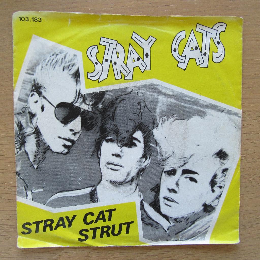 single Stray Cats: Stray Cat Strut, Cd's en Dvd's, Vinyl Singles, Gebruikt, 7 inch, Single, Ophalen of Verzenden