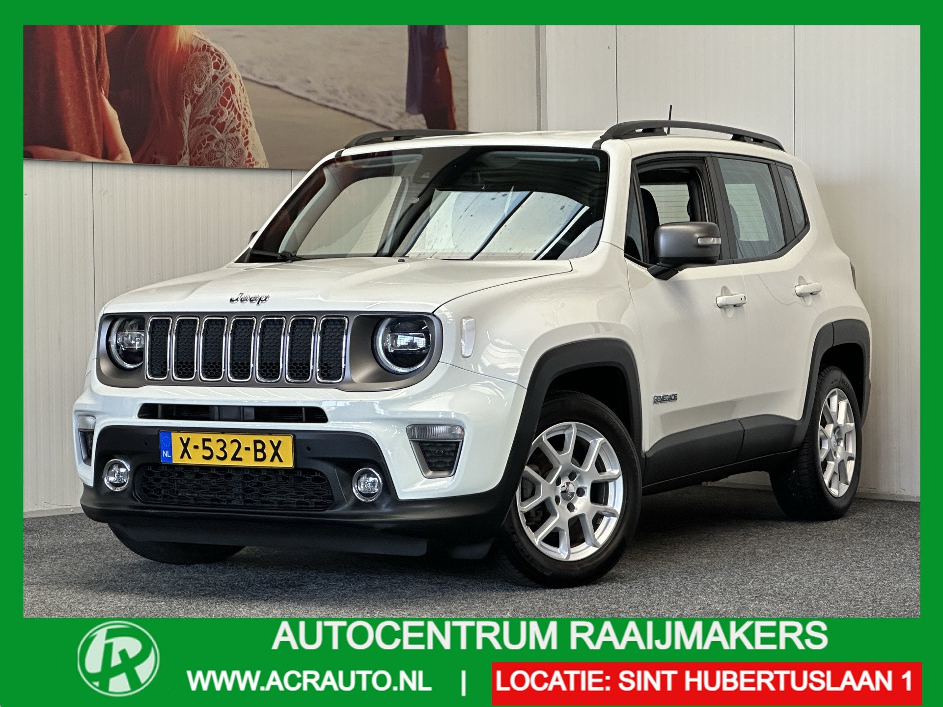 Jeep Renegade 1.0T 120PK LIMITED NAVIGATIE ADAPTIVE CRUISE C, Auto's, Jeep, Voorwielaandrijving, Dealer onderhouden, Stof, Zwart