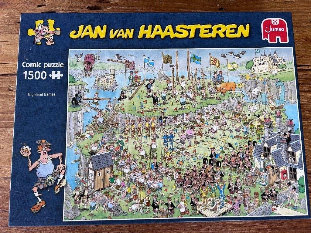 Jan van Haasteren puzzel, 1500 stukjes, Ophalen, 500 t/m 1500 stukjes, Zo goed als nieuw, Legpuzzel