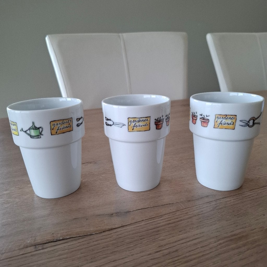 jet ter steege gardeners friends nieuw, Nieuw, Ophalen of Verzenden, Bord(en), Overige stijlen
