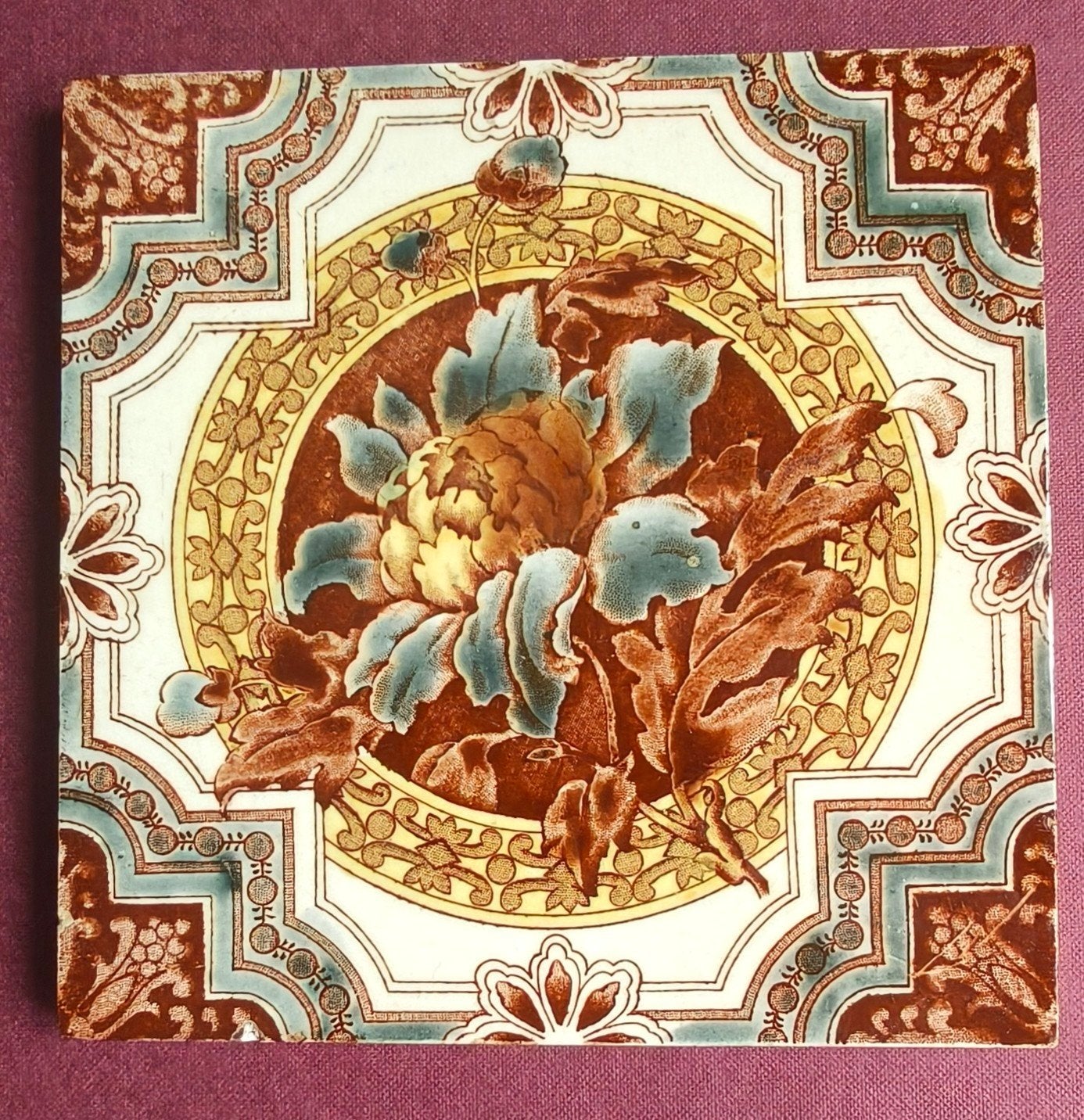 tegel Victoriaans Corn Brothers England, Ophalen of Verzenden