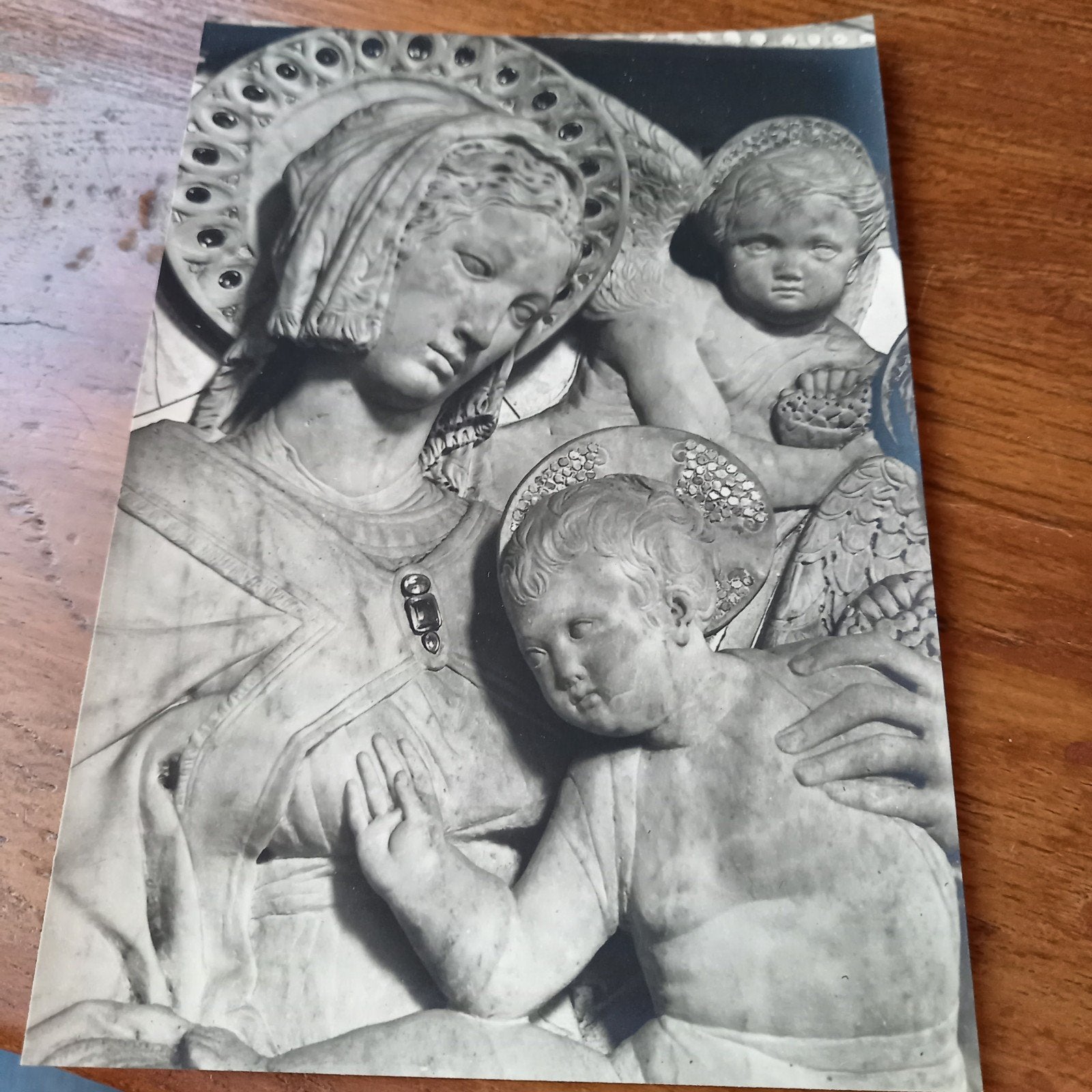 Vintage Kunstfoto - Madonna met Kind (Rossellino/Donatello), Verzenden