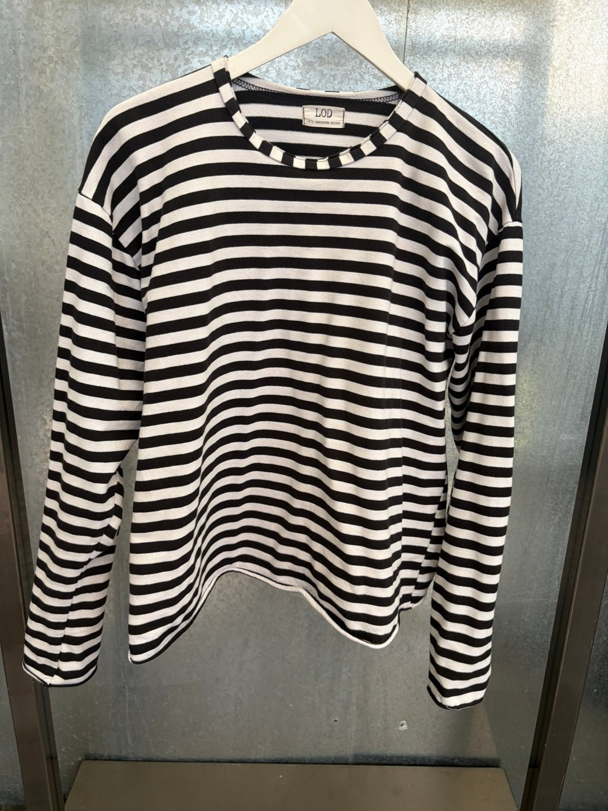 Lod Lotte oudshoorn design zwart wit streep longsleeve, Ophalen of Verzenden, Zo goed als nieuw, Zwart