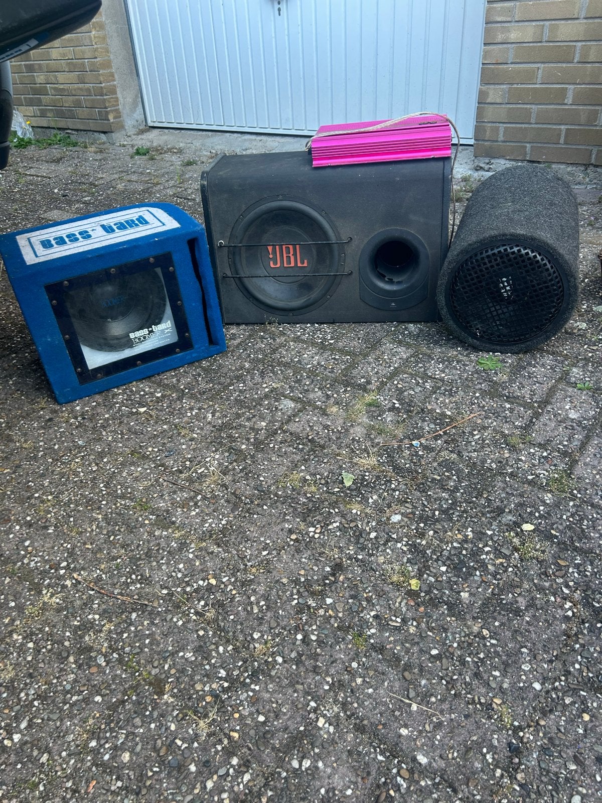 JBL Subwoofer, Bass Band Subwoofer en Versterker, Ophalen, Gebruikt