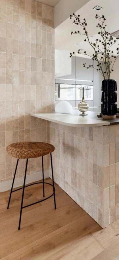 Travertin light bricks 7.5x20,3x1 tegeltjes, Doe-het-zelf en Verbouw, Tegels, Ophalen, Keramiek, Nieuw, Minder dan 20 cm