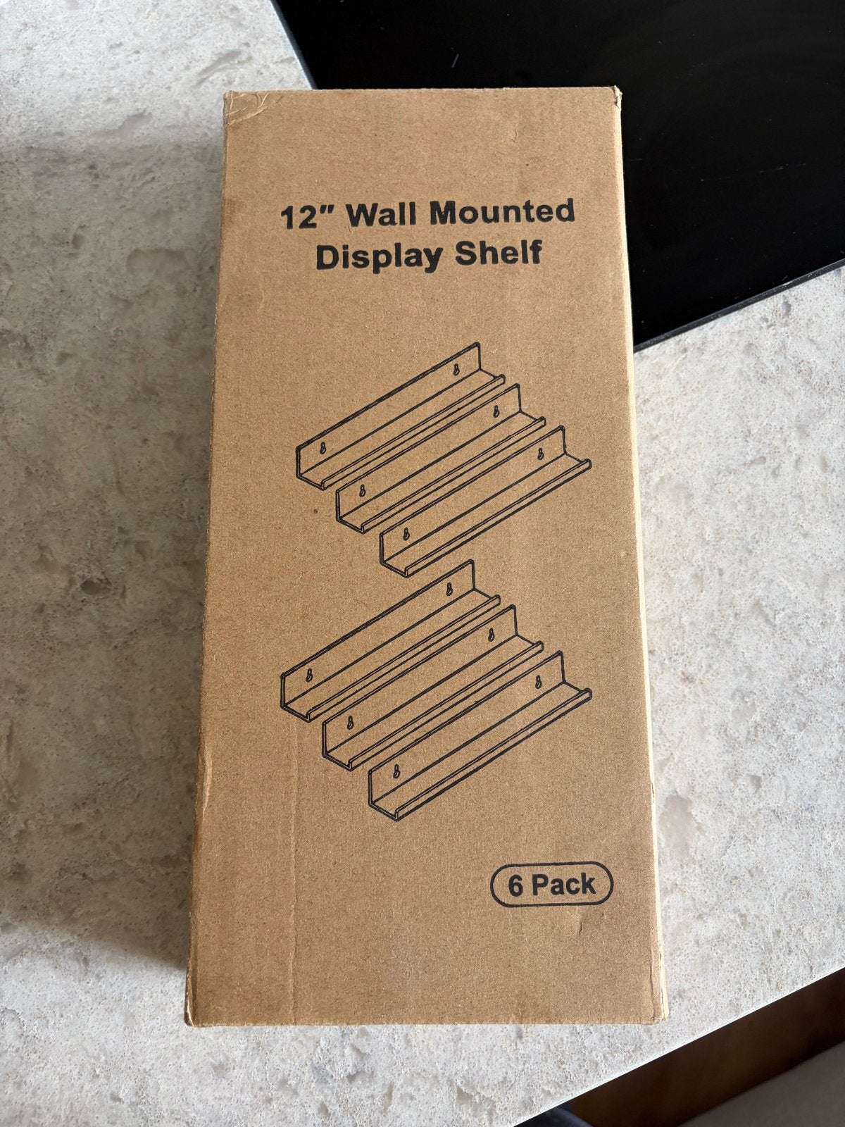 Transparante 12" wandplank voor platen/kunst (6-pack), Ophalen of Verzenden, Nieuw