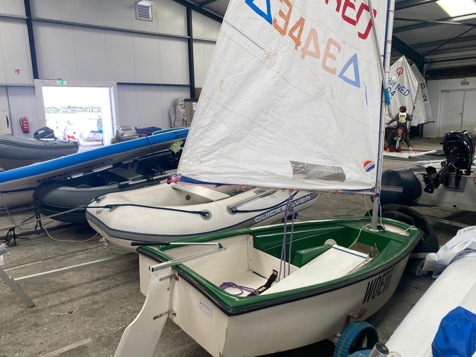 Optimisten gaan weg, Watersport en Boten, Gebruikt, Minder dan 15 m², Overige typen, Ophalen