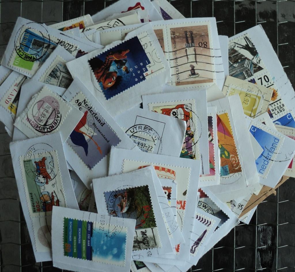 7235 ca 100x onafgeweekt nederland, Postzegels en Munten, Ophalen of Verzenden